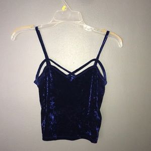 💙Blue Velvet Crop Top💙